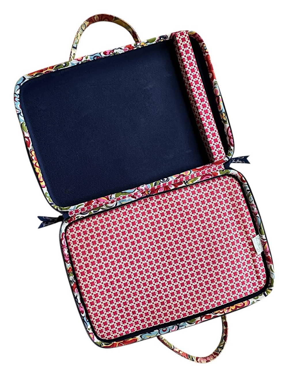VERA BRADLEY 17” HARD SHELL QUILTED LAPTOP CASE PORTFOLIO HOPE GARDEN - Picture 13 of 15